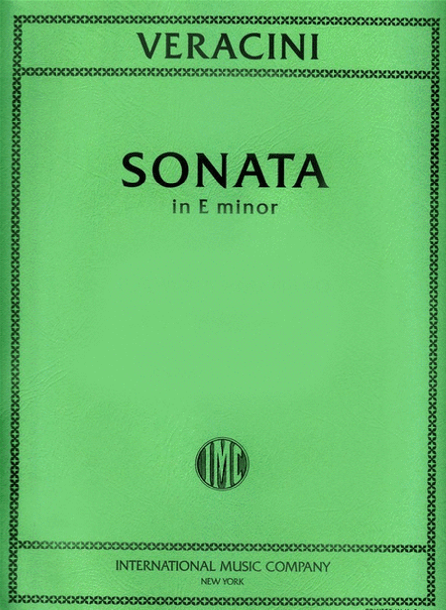 Veracini - Sonata Op 2 No 8 E Minor Violin/Piano Ed David Violin Solo scores gallery preview page 1