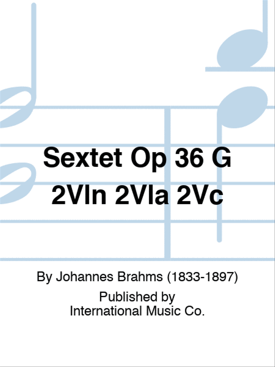 Sextet Op 36 G 2Vln 2Vla 2Vc Violin scores gallery preview page 1