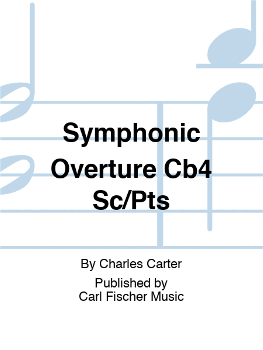 Symphonic Overture Cb4 Sc/Pts Concert Band scores gallery preview page 1