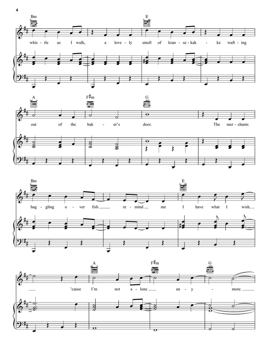 Home - Outtake (from Disney's Frozen 2) Piano, Vocal, Guitar scores gallery preview page 4