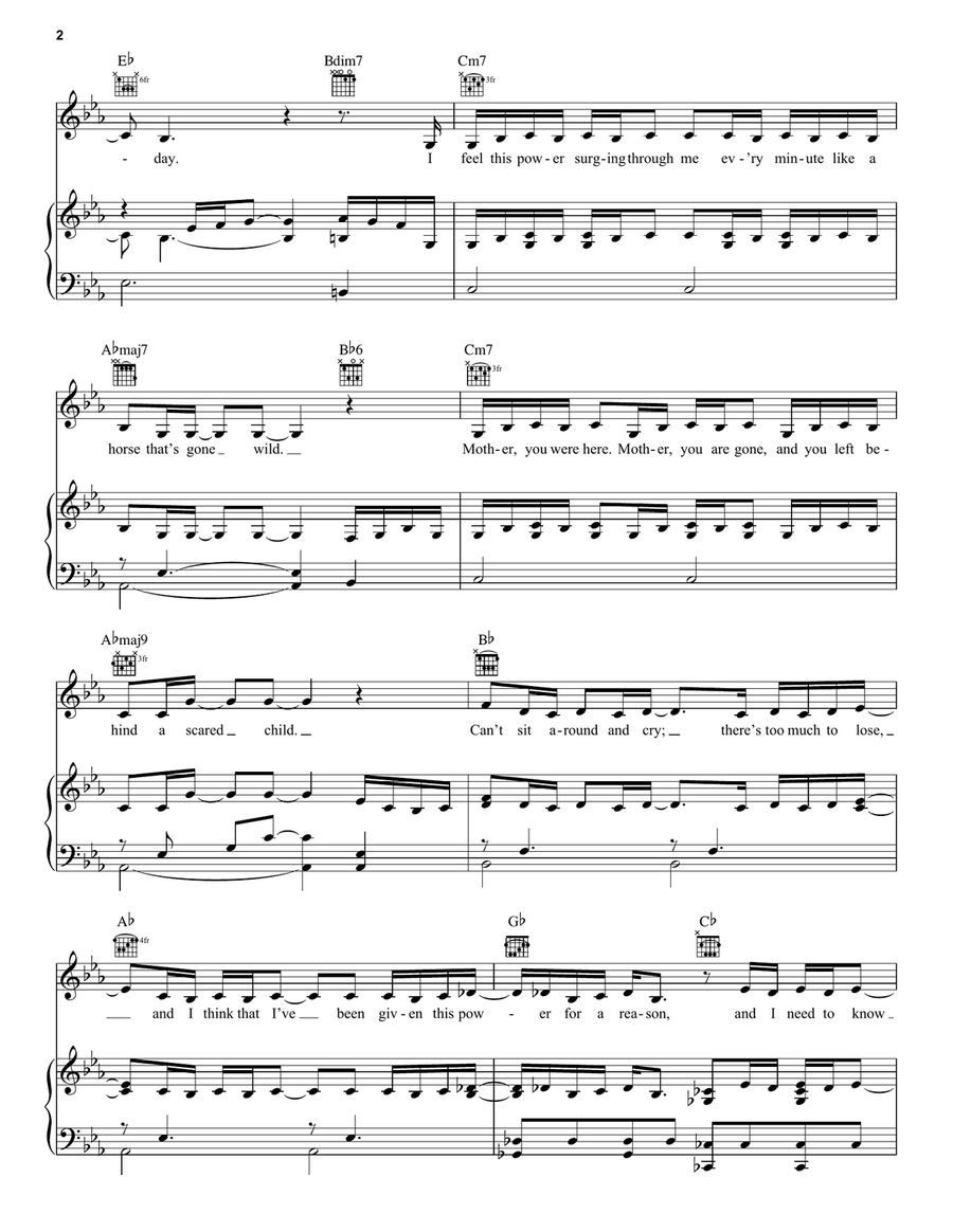 I Seek The Truth - Outtake (from Disney's Frozen 2) Piano, Vocal, Guitar scores gallery preview page 2