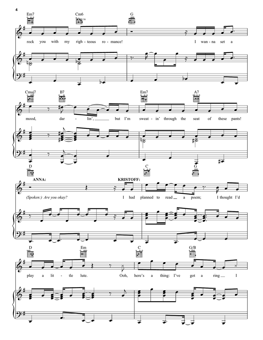 Get This Right - Outtake (from Disney's Frozen 2) Piano, Vocal, Guitar scores gallery preview page 4