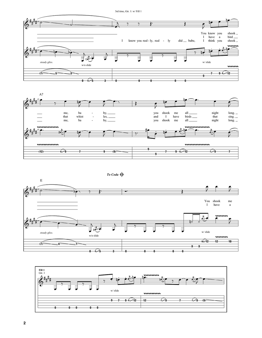 You Shook Me You Shook Me Electric Guitar scores gallery preview page 2