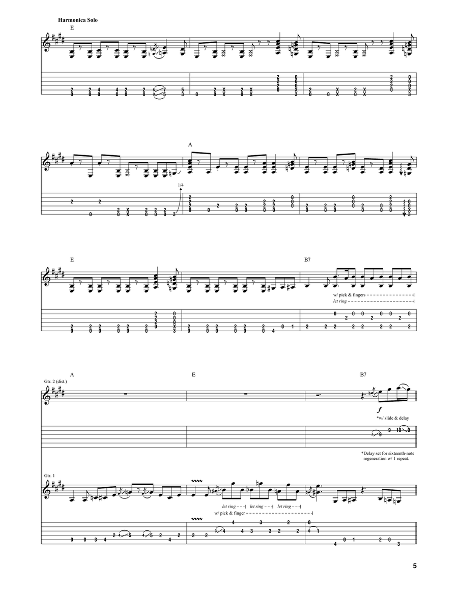 You Shook Me You Shook Me Electric Guitar scores gallery preview page 5