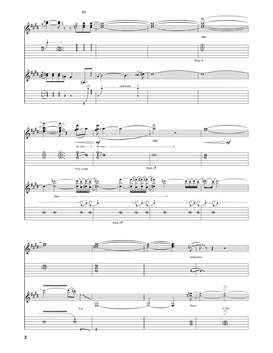 Boom Boom (Out Go The Lights) Electric Guitar scores gallery preview page 2