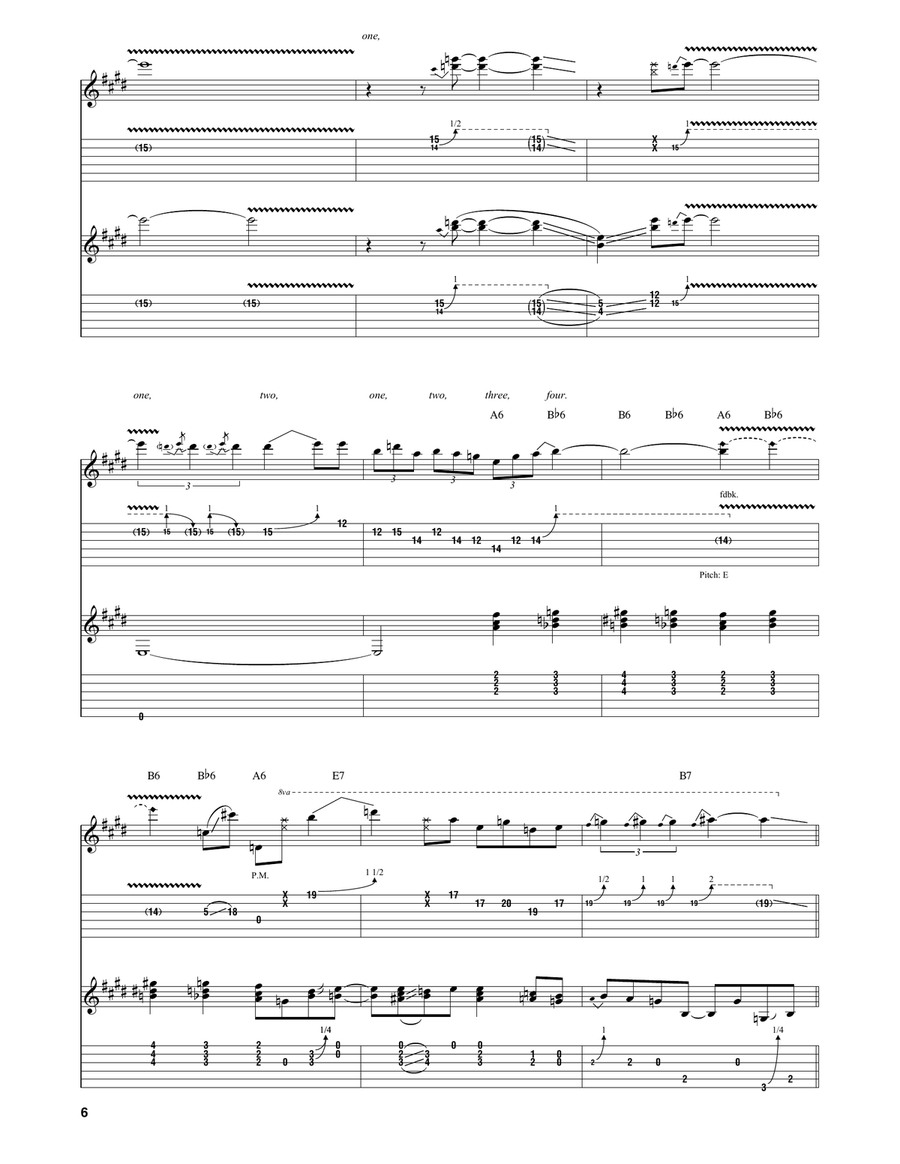 Boom Boom (Out Go The Lights) Electric Guitar scores gallery preview page 6