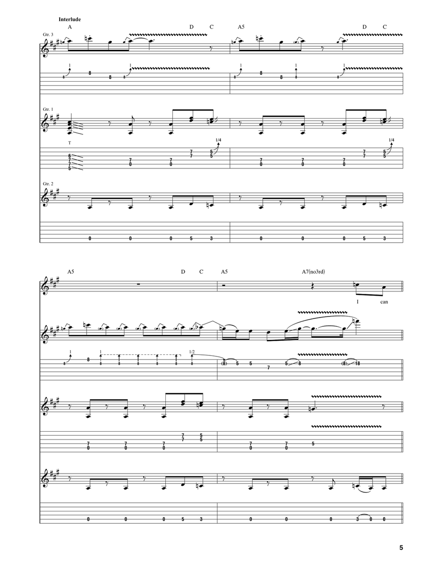 I Just Want To Make Love To You Electric Guitar scores gallery preview page 5