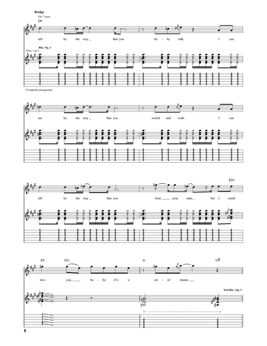 I Just Want To Make Love To You Electric Guitar scores gallery preview page 6