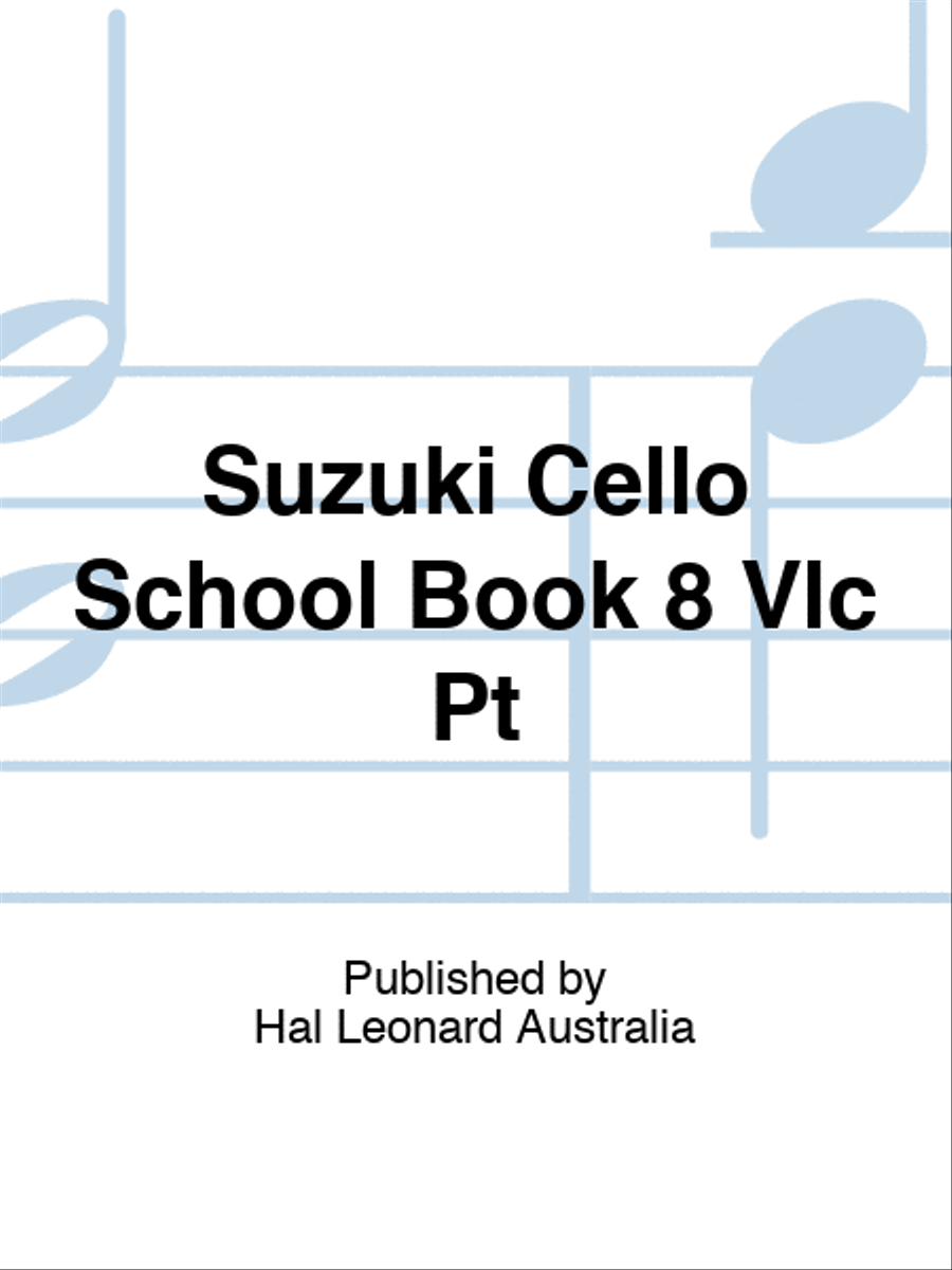 Suzuki Cello School Book 8 Vlc Pt scores gallery preview page 1