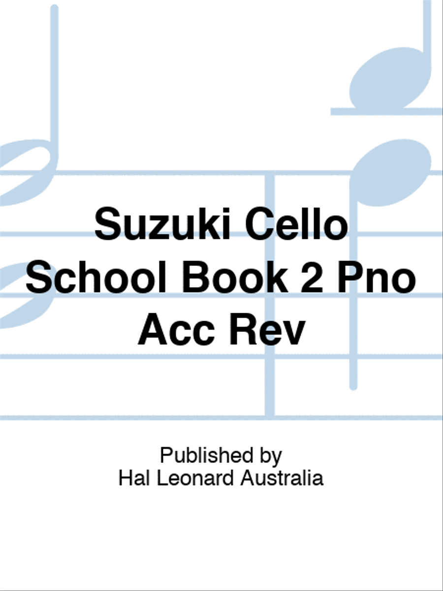 Suzuki Cello School Book 2 Pno Acc Rev scores gallery preview page 1