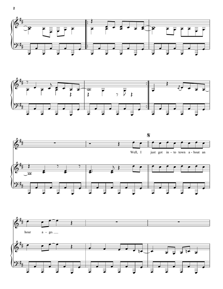 L.A. Woman L.A. Woman Piano, Vocal, Guitar scores gallery preview page 2