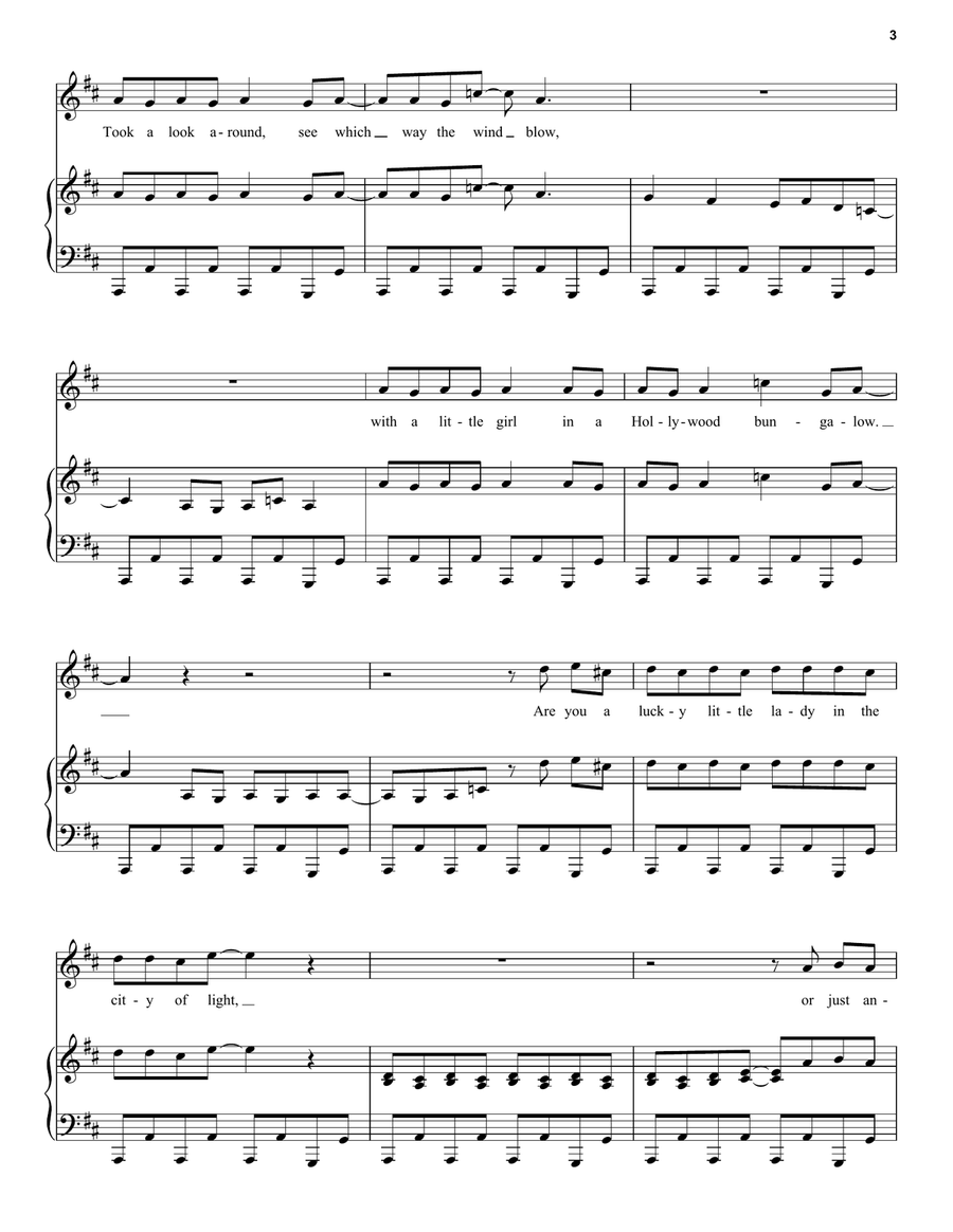 L.A. Woman L.A. Woman Piano, Vocal, Guitar scores gallery preview page 3