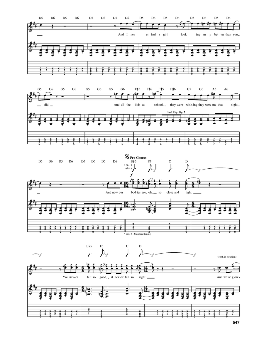 Paradise By The Dashboard Light Acoustic Guitar scores gallery preview page 2