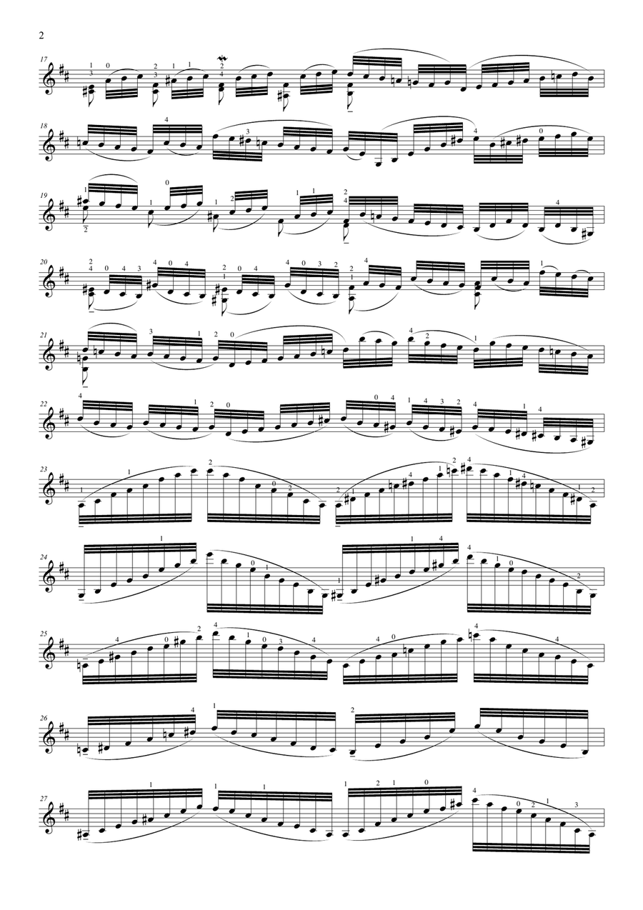 Six keyboard works for solo violin (bundle - 10% off) Violin Solo scores gallery preview page 3