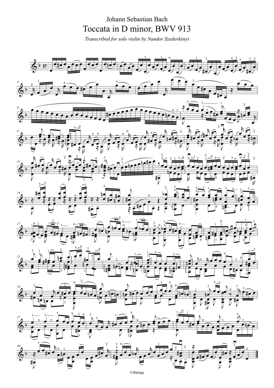 Six keyboard works for solo violin (bundle - 10% off) Violin Solo scores gallery preview page 6