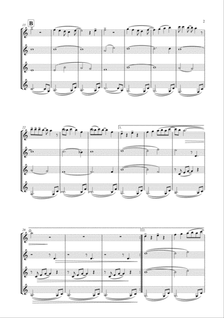 Love Kills (the Ballad) Woodwind Ensemble scores gallery preview page 3