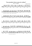 Vous prendrez bien un peu de rythme? Menu 3 complet et bass track only 3 tempi