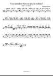 Vous prendrez bien un peu de rythme? Menu 7 complet et bass track with drums 3 tempi