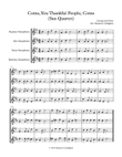 Come, You Thankful People, Come - Sax Quartet