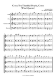 Come, You Thankful People, Come - Wind Quartet