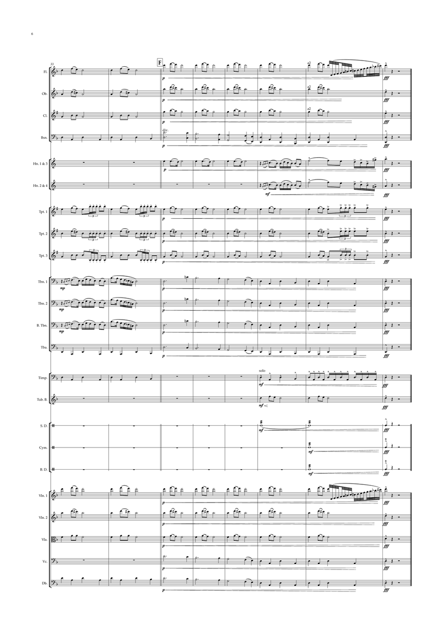 Azerbaijan National Anthem for Symphony Orchestra ( Orchestre national d'Île-de-France Edition) Full Orchestra scores gallery preview page 6