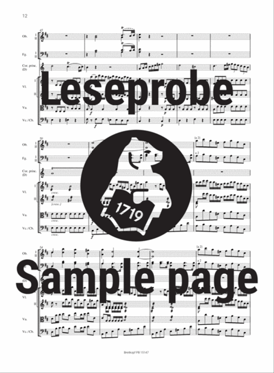 Horn Concertos No. 1-4 Orchestra scores gallery preview page 5