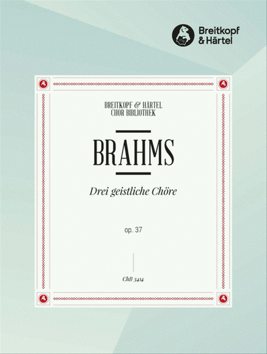 3 Sacred Choruses Op. 37 A Cappella scores gallery preview page 1