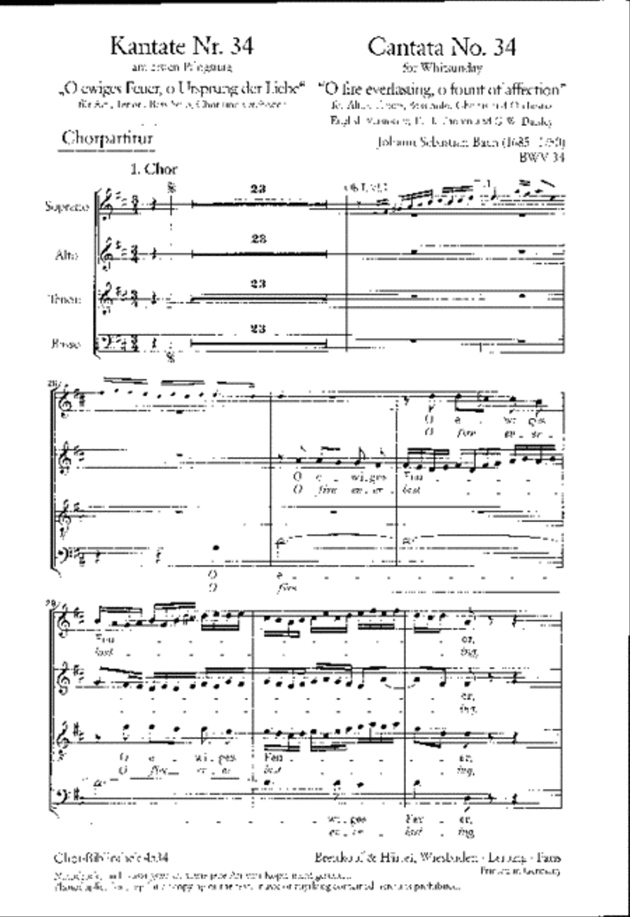 Cantata BWV 34 