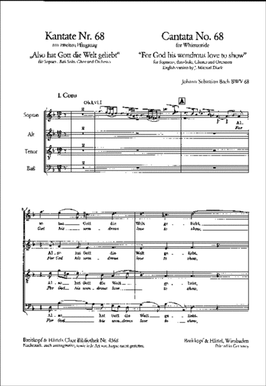 Cantata BWV 68 