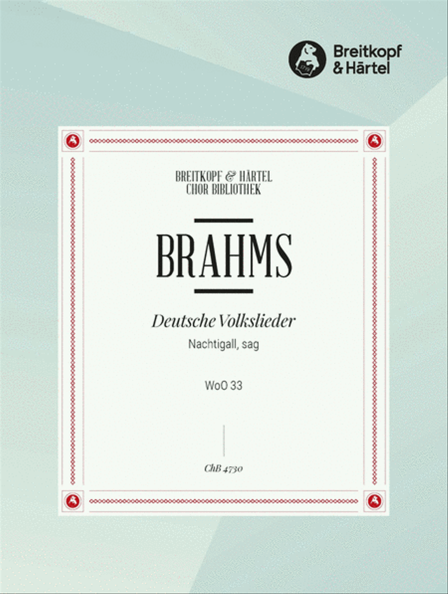 Deutsche Volkslieder WoO 33 Choir scores gallery preview page 1