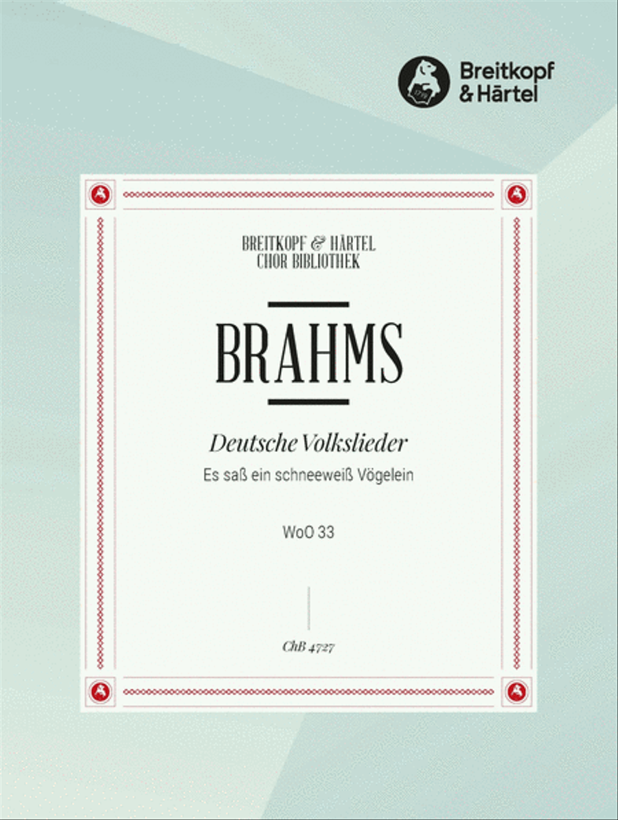 Deutsche Volkslieder WoO 33 Choir scores gallery preview page 1