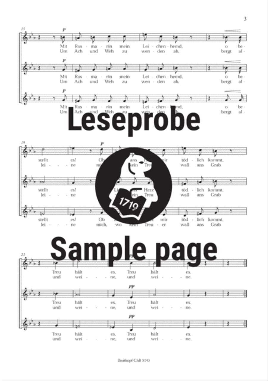 4 Songs Op. 17 SSA scores gallery preview page 4