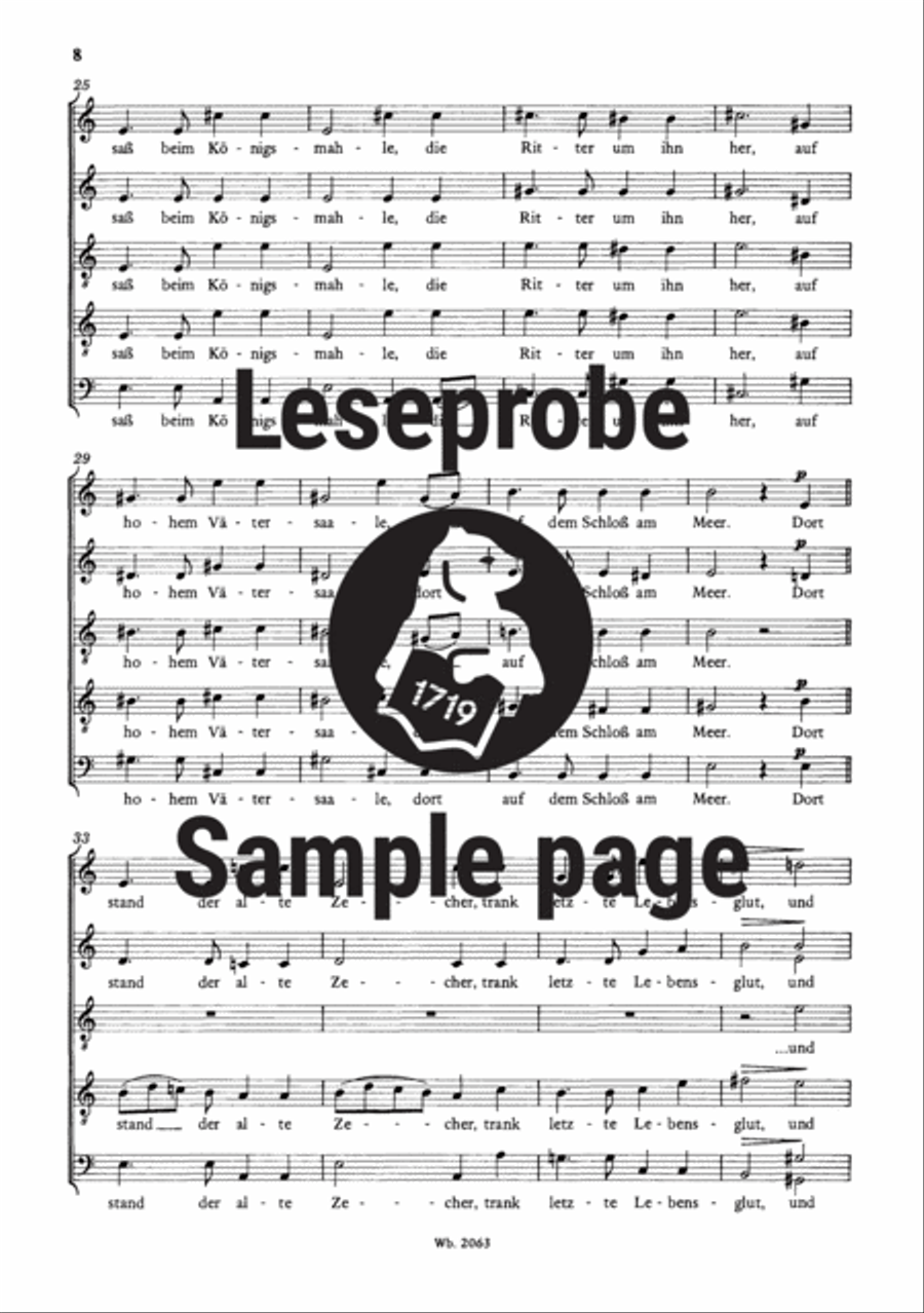 Romances and Ballads Op. 67 and Op. 75 A Cappella scores gallery preview page 4