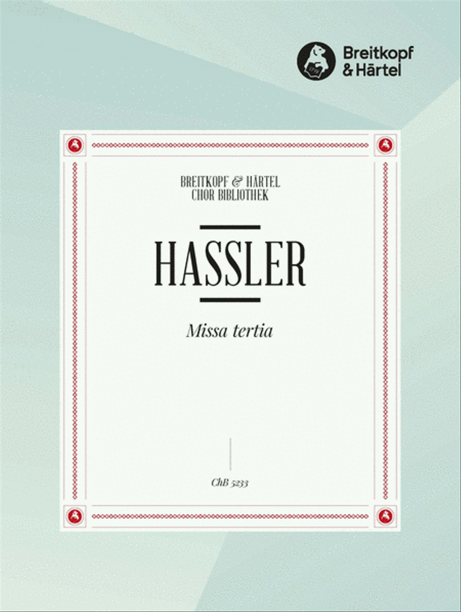 Missa tertia A Cappella scores gallery preview page 1