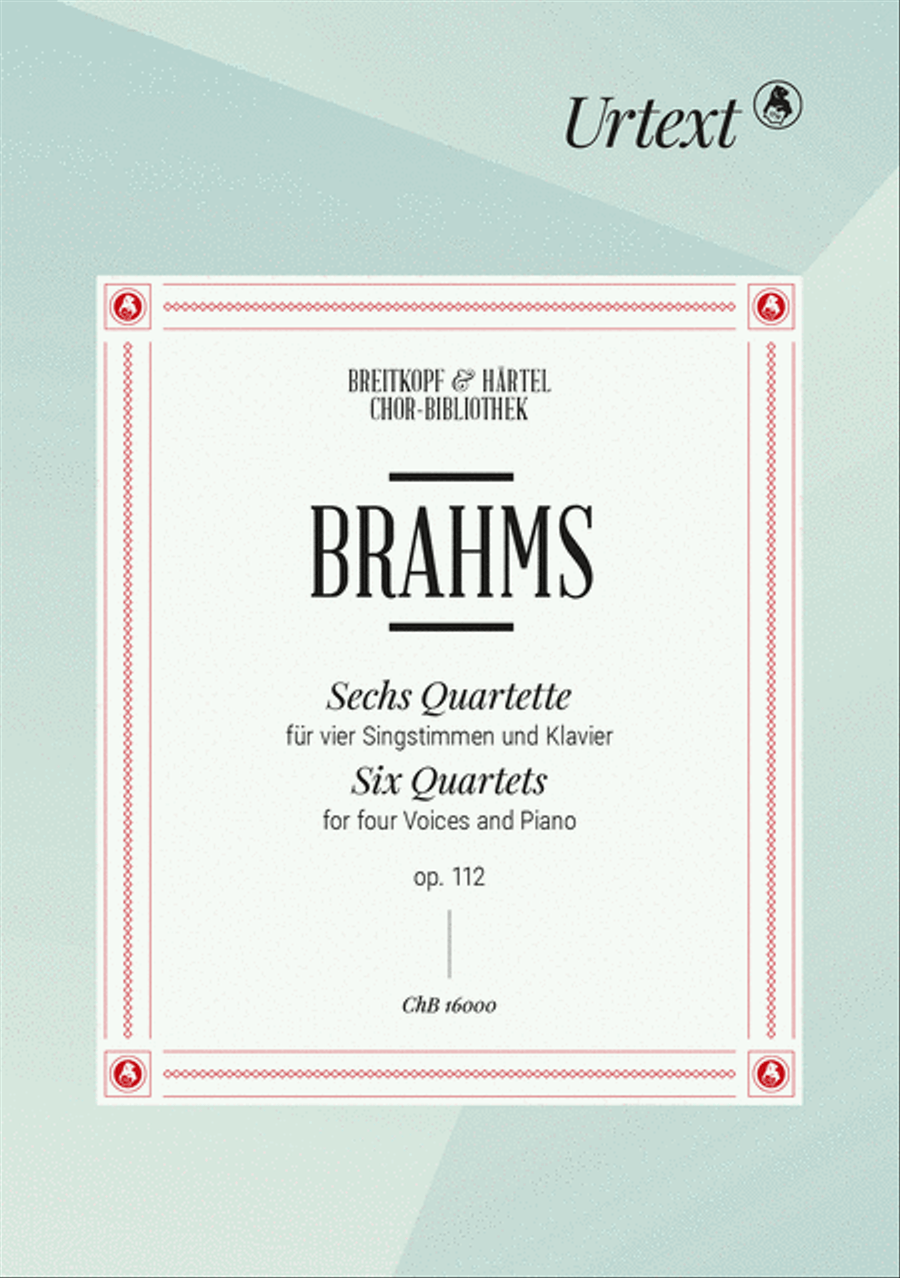 6 Quartets Op. 112 4-Part scores gallery preview page 1