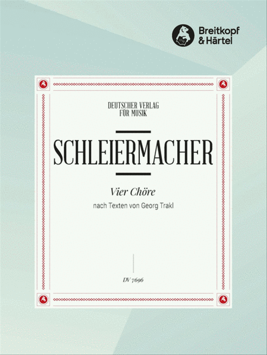 4 Chorals on Texts by Georg Trakl 4-Part scores gallery preview page 1