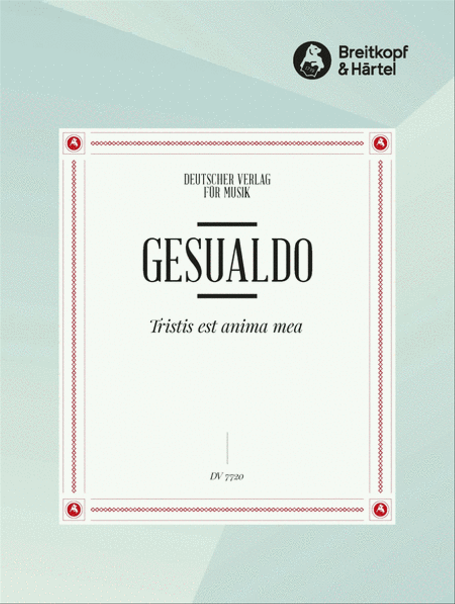 Tristis est anima mea A Cappella scores gallery preview page 1