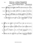 Brich an, o schönes Morgenlicht (Break forth, O beauteous heav'nly light) for brass quartet mini preview