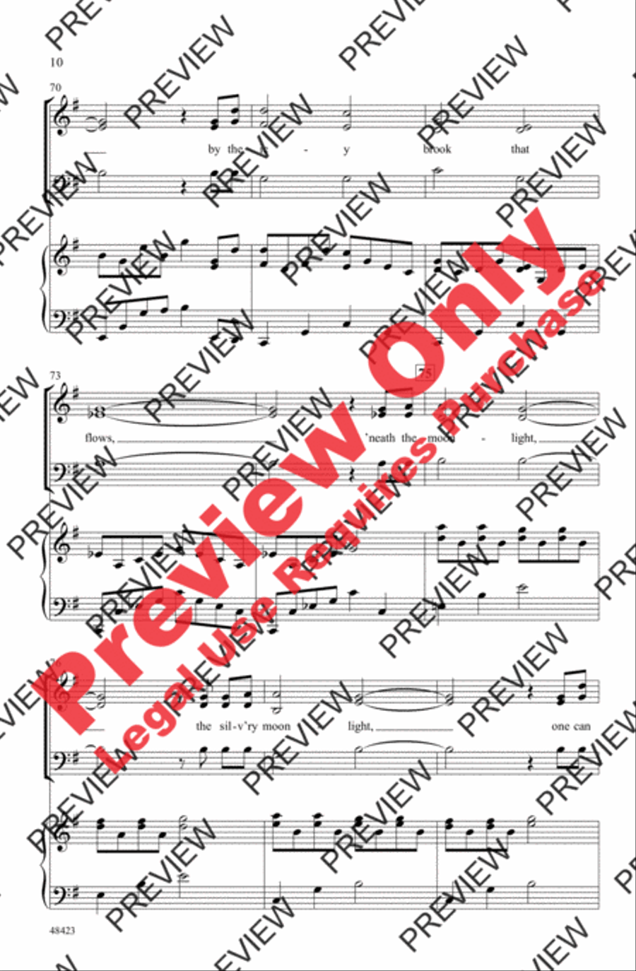 One Can Hear the Falling Snow 3-Part scores gallery preview page 10