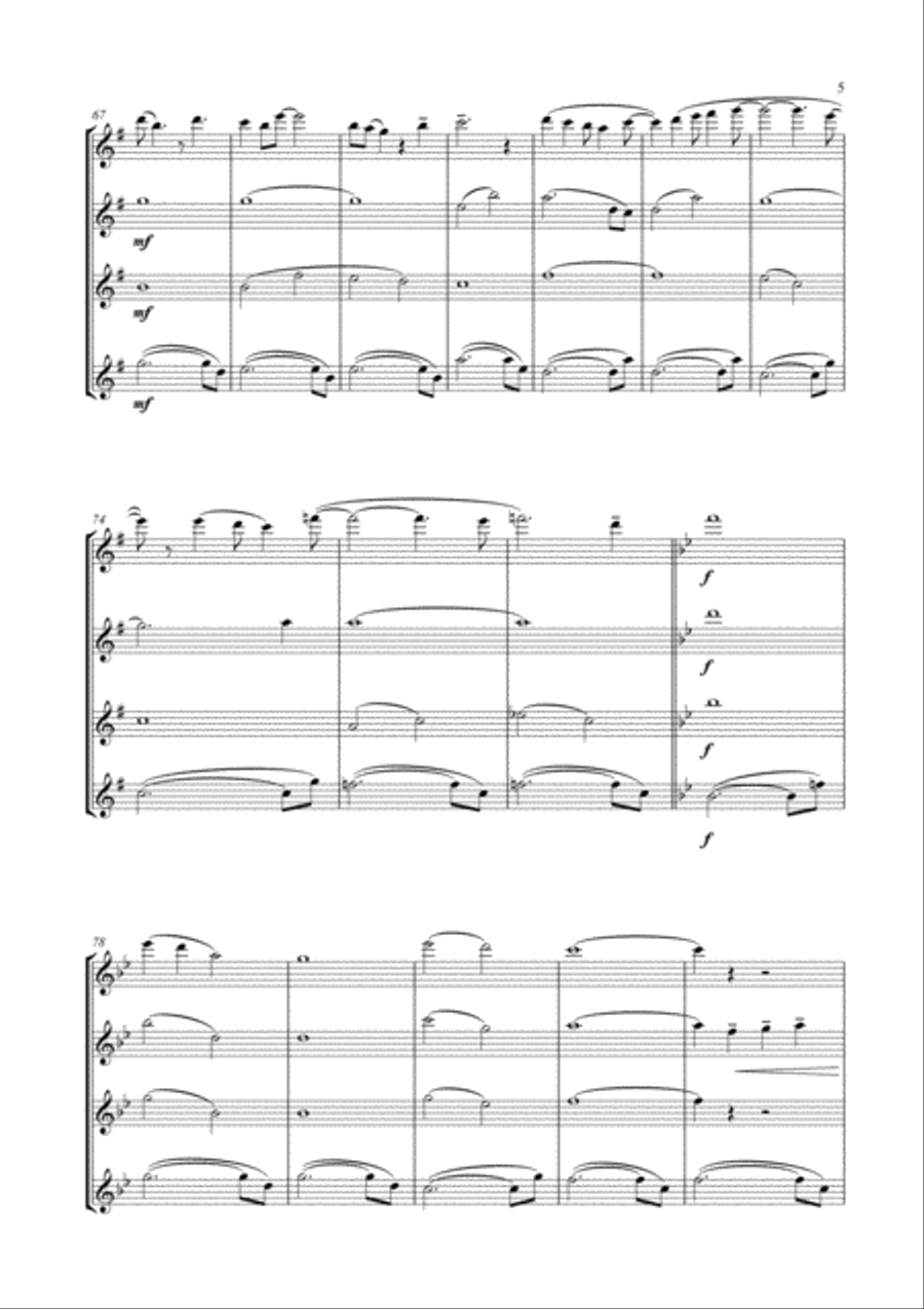 Love Kills (the Ballad) Woodwind Ensemble scores gallery preview page 6