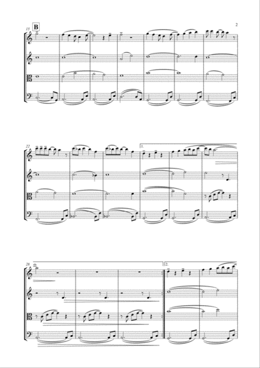 Love Kills (the Ballad) String Quartet scores gallery preview page 3