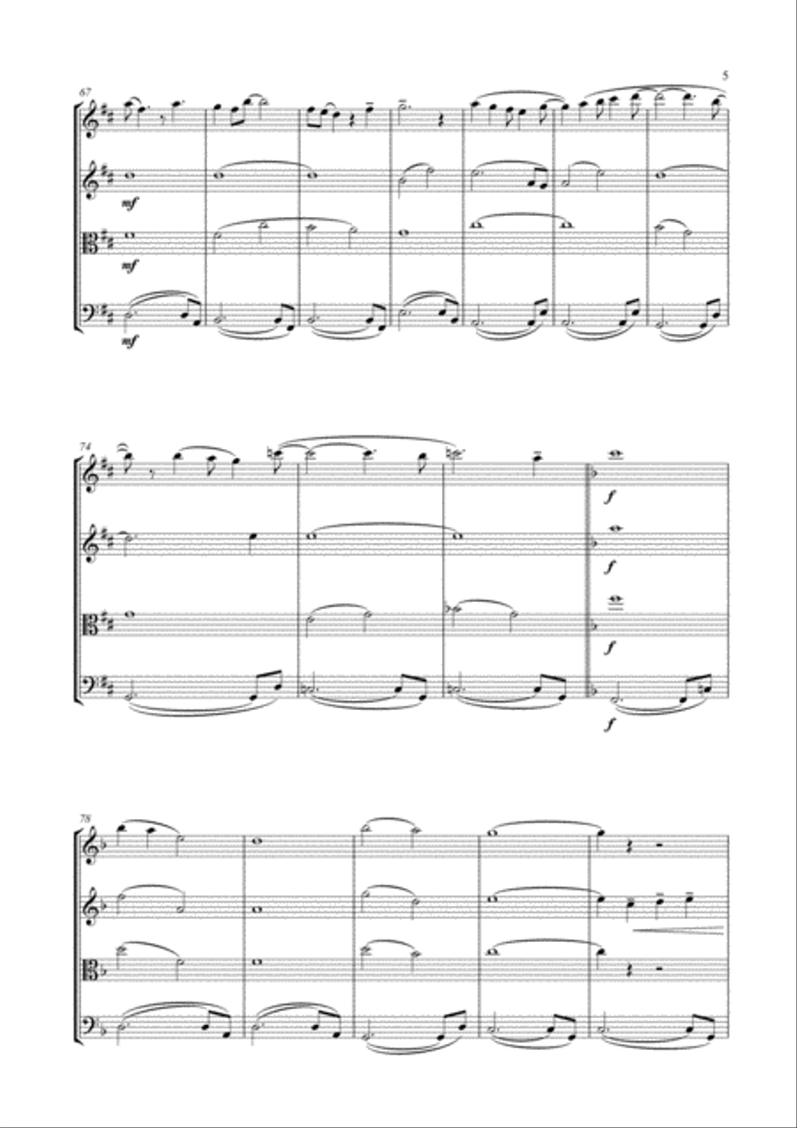 Love Kills (the Ballad) String Quartet scores gallery preview page 6
