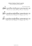 Winter Solstice chant