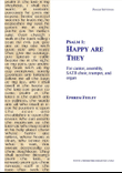 Psalm 1: Happy are They