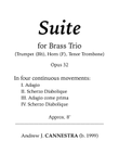 Andrew Cannestra - Suite for Brass Trio