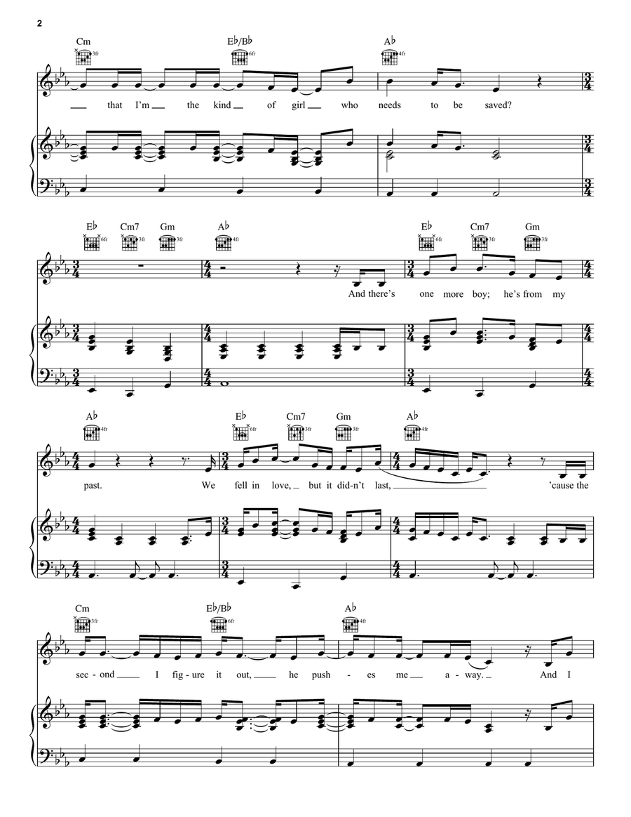 All I Want (from High School Musical: The Musical: The Series) Piano, Vocal, Guitar scores gallery preview page 2
