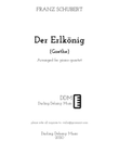 Der Erlkönig (The Elf King) arranged for piano quartet