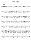 GOLF SONG