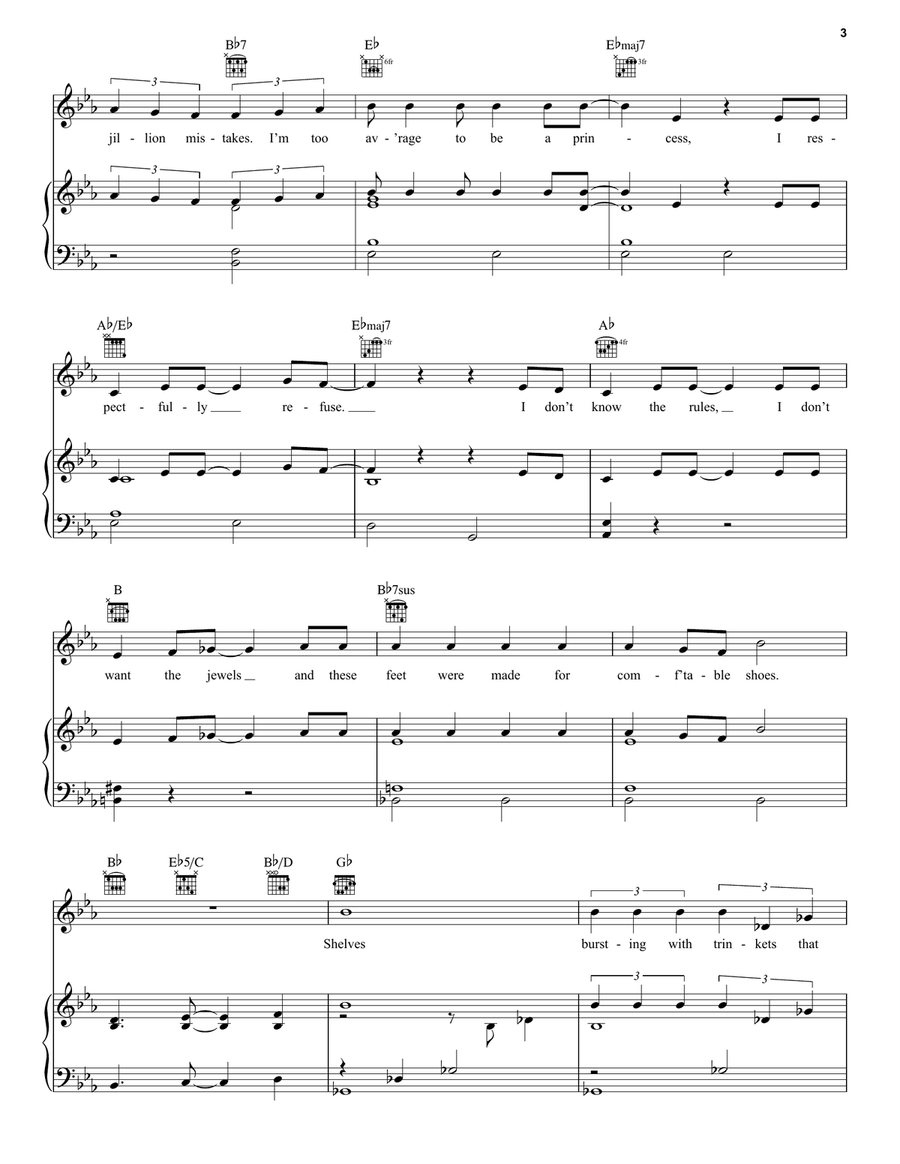 Not Ready To Be A Princess (from Disney's Sofia The First: Once Upon A Princess) Piano, Vocal, Guitar scores gallery preview page 3