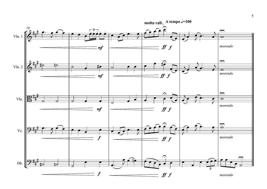 Irish National Anthem for String Orchestra (World National Anthem Series) String Orchestra scores gallery preview page 5